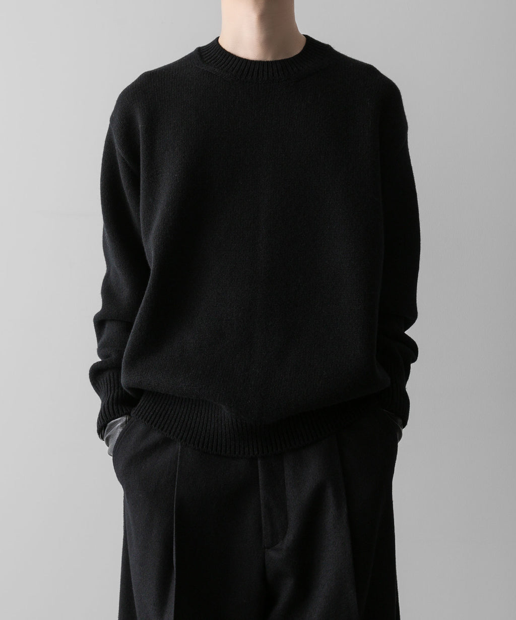 ssstein(シュタイン)の24AWコレクション EXTRA FINE WOOL WARM KNIT CREW NECK LS - BLACK 公式通販サイトsession福岡セレクトショップ