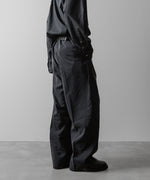 画像をギャラリービューアに読み込む, ssstein(シュタイン)の24AWコレクション SILK NYLON EASY WIDE TROUSERS - BLACK 公式通販サイトsession福岡セレクトショップ
