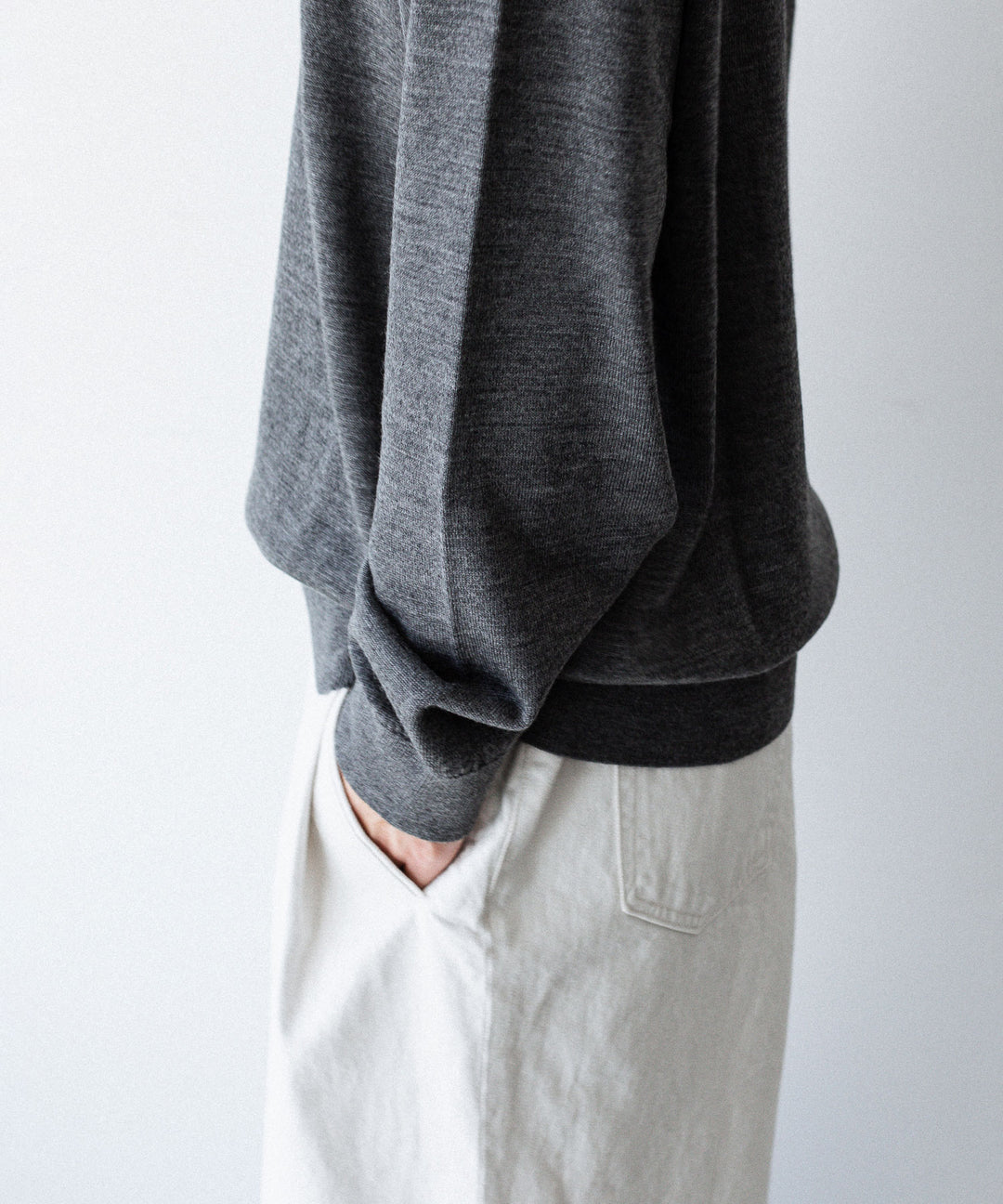 UMEDA ウメダの12GG CREW NECK PULLOVERのGREY 公式通販サイトsession福岡セレクトショップ