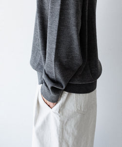 umeda knit ウメダニット 12GG クルーネックプルオーバー UMEDA / ウメダ】12GG CREW NECK PULLOVER - GREY | 公式通販サイト