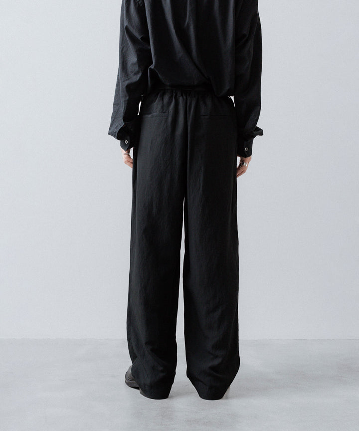 ssstein(シュタイン)のRAYON/LINEN WIDE EASY TROUSERS - BLACKの公式通販サイトsession福岡セレクトショップ