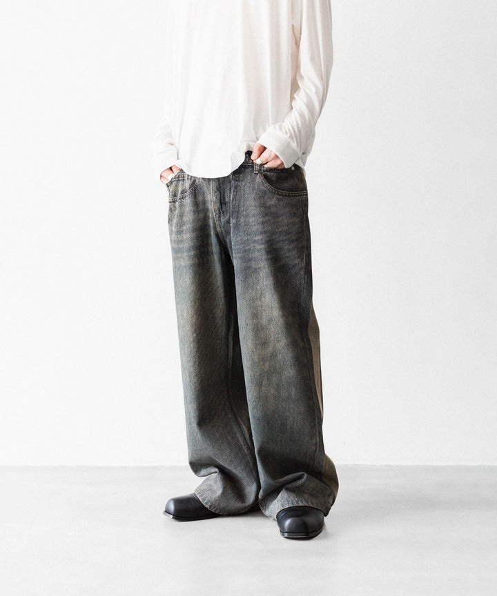 CODA -コーダのGREY ACID WASH DUAL EXPOSURE BREAK CUT FLARED JEANSのGREY ACID WASH公式通販サイトsession福岡セレクトショップ