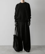 画像をギャラリービューアに読み込む, ssstein(シュタイン)の24AWコレクション EXTRA FINE WOOL WARM KNIT CREW NECK LS - BLACK 公式通販サイトsession福岡セレクトショップ
