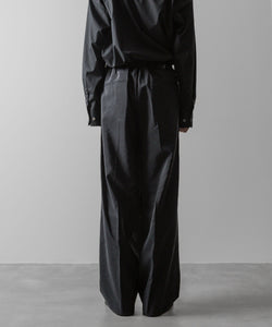 ssstein(シュタイン)の24AWコレクション SILK NYLON EASY WIDE TROUSERS - BLACK 公式通販サイトsession福岡セレクトショップ