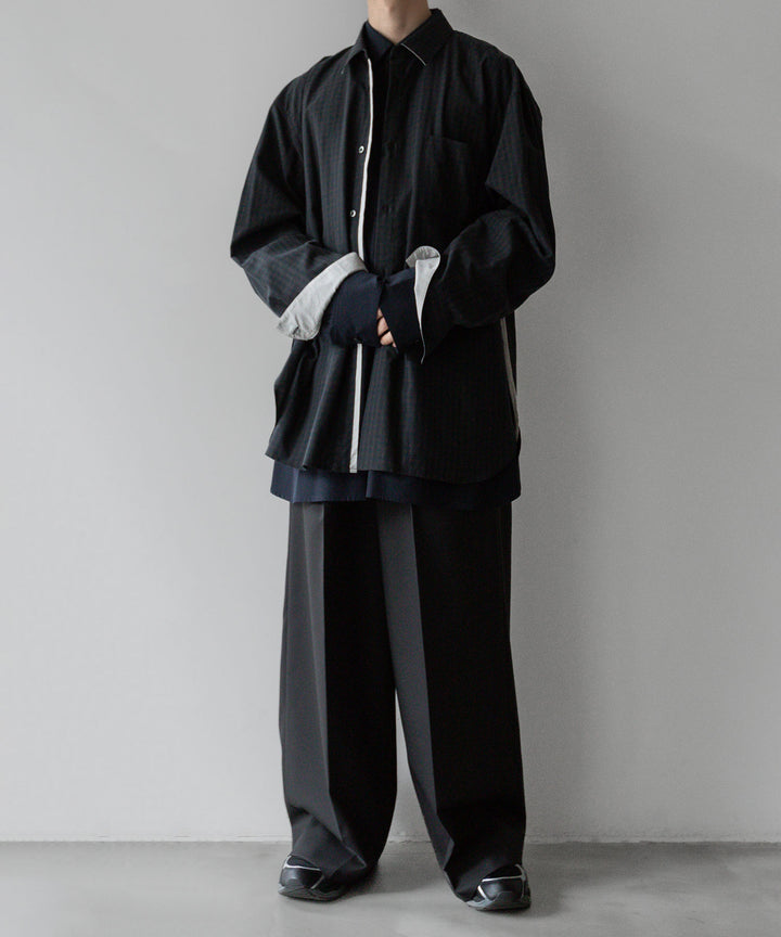 ssstein シュタインのEXTRA WIDE TROUSERS DARK CHARCOAL公式通販サイトsession福岡セレクトショップ