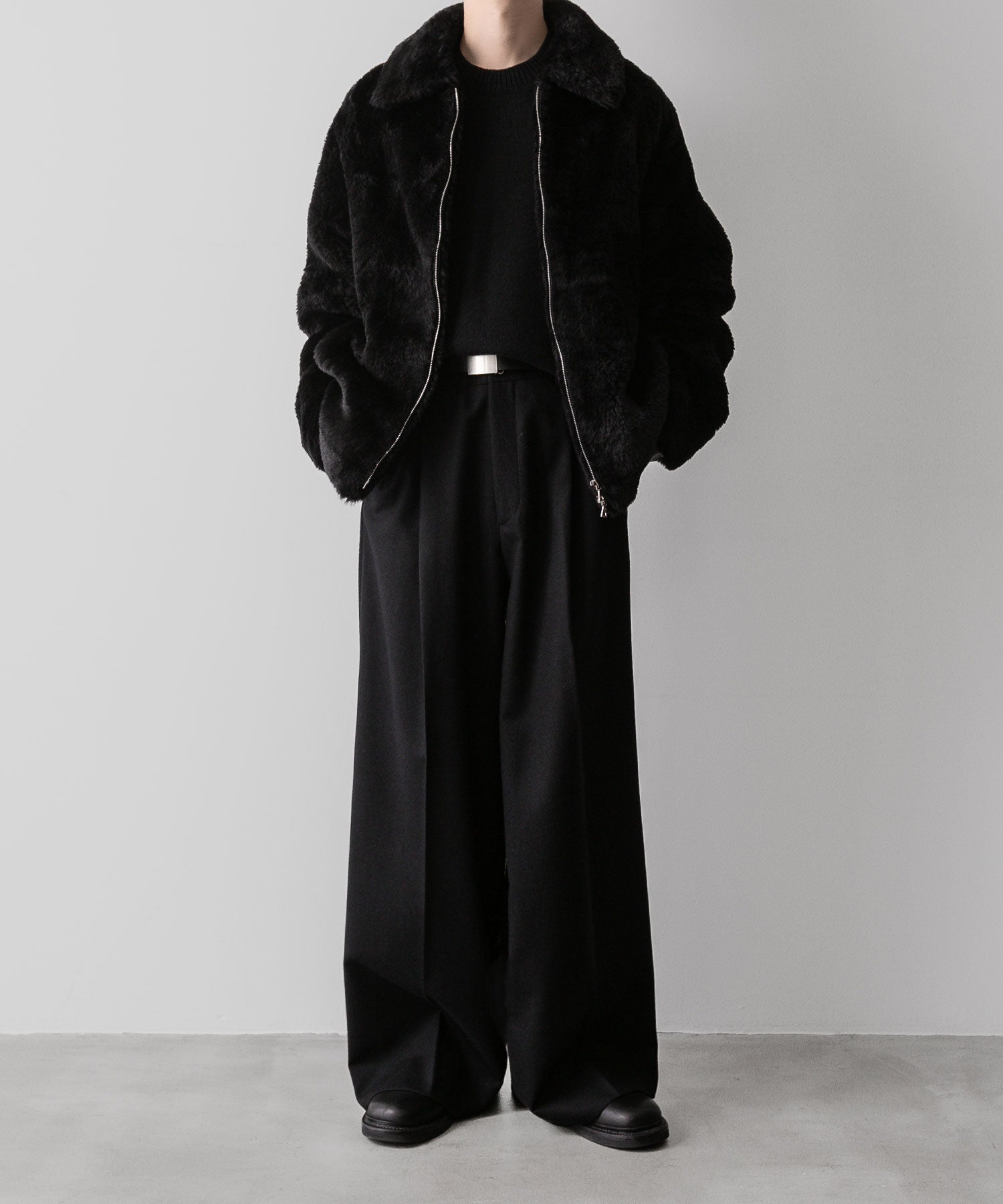 ssstein(シュタイン)の24AWコレクション EXTRA WIDE TROUSERS - BLACK 公式通販サイトsession福岡セレクトショップ