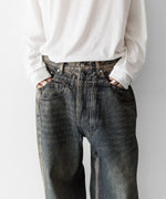 画像をギャラリービューアに読み込む, CODA -コーダのGREY ACID WASH DUAL EXPOSURE BREAK CUT FLARED JEANSのGREY ACID WASH公式通販サイトsession福岡セレクトショップ
