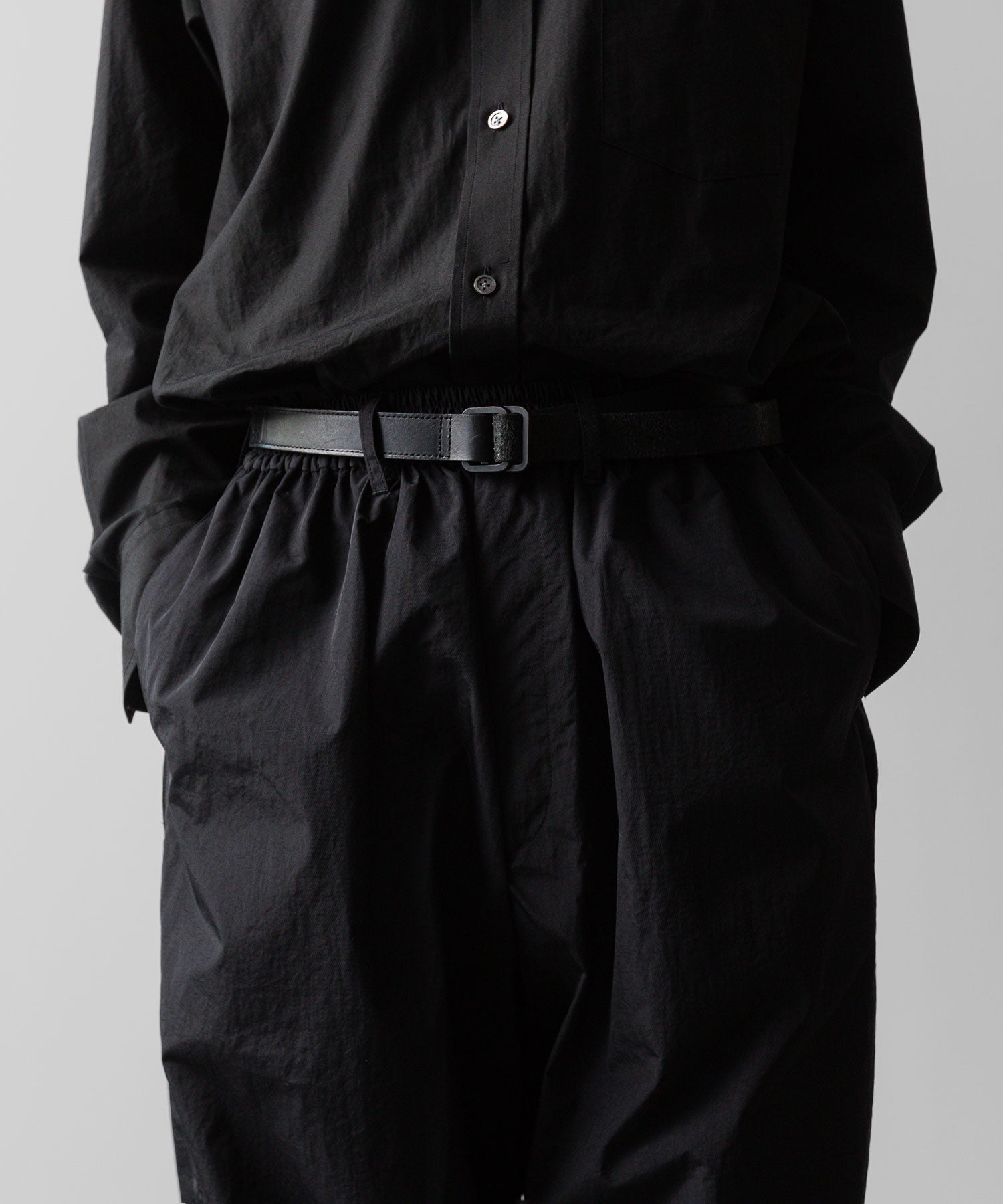 ssstein(シュタイン)の24AWコレクション NYLON TWILL CARGO EASY TROUSERS - BLACK 公式通販サイトsession福岡セレクトショップ