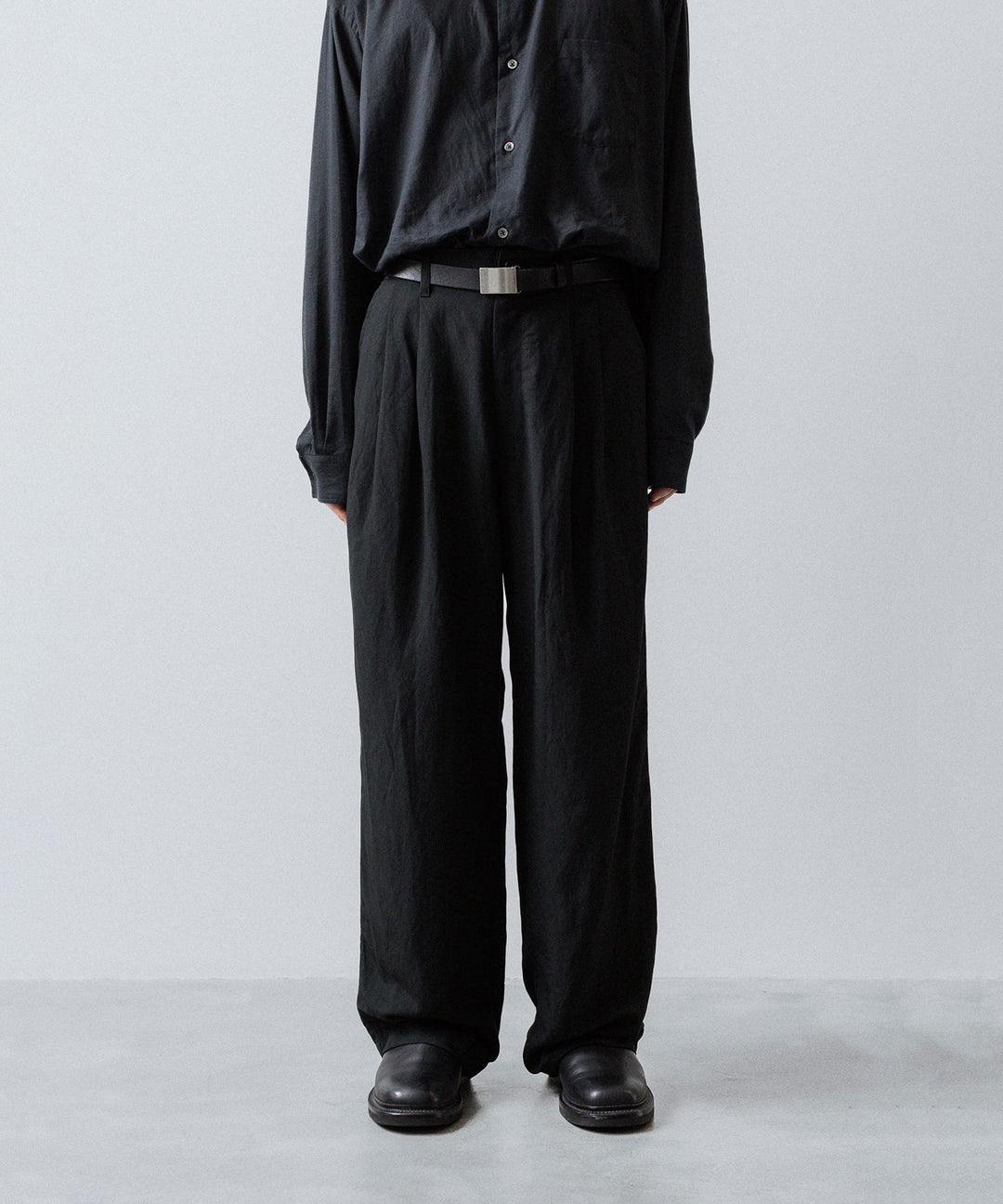 ssstein(シュタイン)のRAYON/LINEN WIDE EASY TROUSERS - BLACKの公式通販サイトsession福岡セレクトショップ