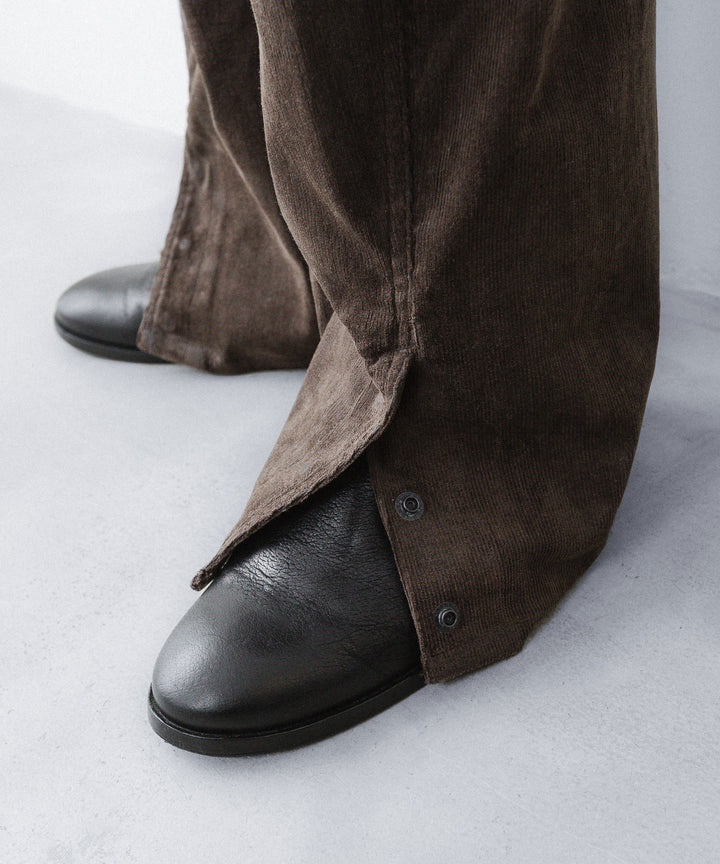 ANTHEM A-アンセムエーのTWIST LINE PARAFFIIN CORDUROY TROUSERSのBROWN公式通販サイトsession福岡セレクトショップ