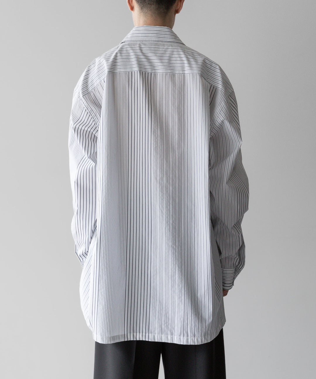 【INTÉRIM】インテリムのVARIOUS STRIPES COTTON POPLIN 60s OPEN COLLAR SHIRT - V.STRIPE公式通販サイトsession福岡セレクトショップ