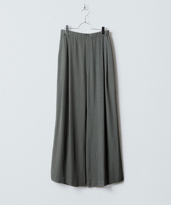 ANTHEM A-アンセムエーのSILKY VISCOSE 2TUCK FLARE EASY PANTSのGRAY公式通販サイトsession福岡セレクトショップ
