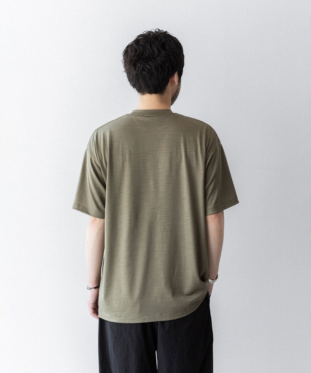 INTÉRIM(インテリム)のEXTRA FINE MERINO WOOL JERSEY S/S TEE - SAGEの公式通販サイトsession福岡セレクトショップ