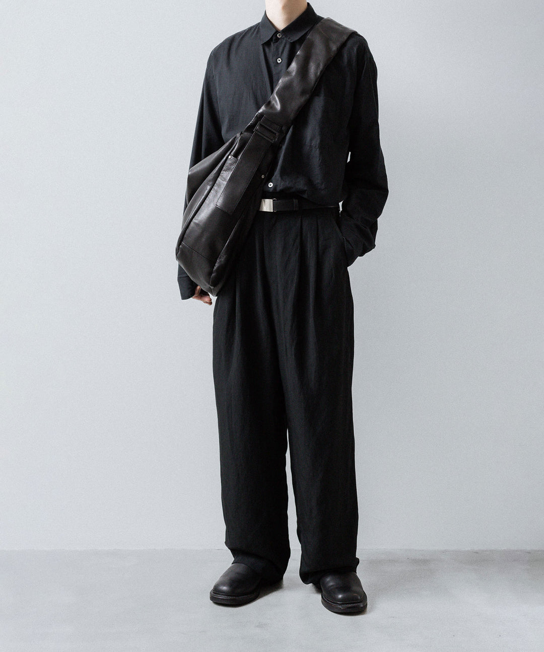 ssstein(シュタイン)のRAYON/LINEN WIDE EASY TROUSERS - BLACKの公式通販サイトsession福岡セレクトショップ