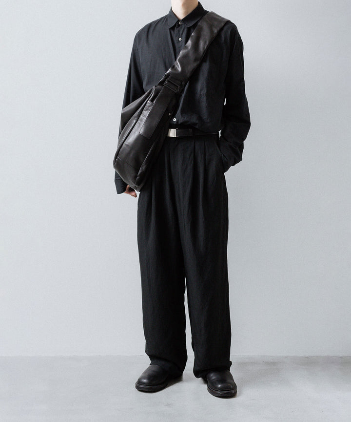ssstein(シュタイン)のRAYON/LINEN WIDE EASY TROUSERS - BLACKの公式通販サイトsession福岡セレクトショップ