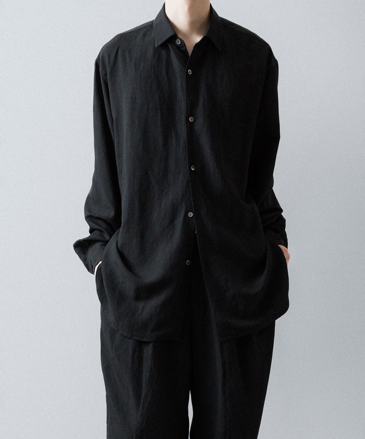 ssstein(シュタイン)のRAYON/LINEN WIDE EASY TROUSERS - BLACKの公式通販サイトsession福岡セレクトショップ