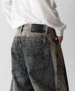 画像をギャラリービューアに読み込む, CODA -コーダのGREY ACID WASH DUAL EXPOSURE BREAK CUT FLARED JEANSのGREY ACID WASH公式通販サイトsession福岡セレクトショップ
