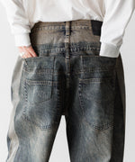 画像をギャラリービューアに読み込む, CODA -コーダのGREY ACID WASH DUAL EXPOSURE BREAK CUT FLARED JEANSのGREY ACID WASH公式通販サイトsession福岡セレクトショップ
