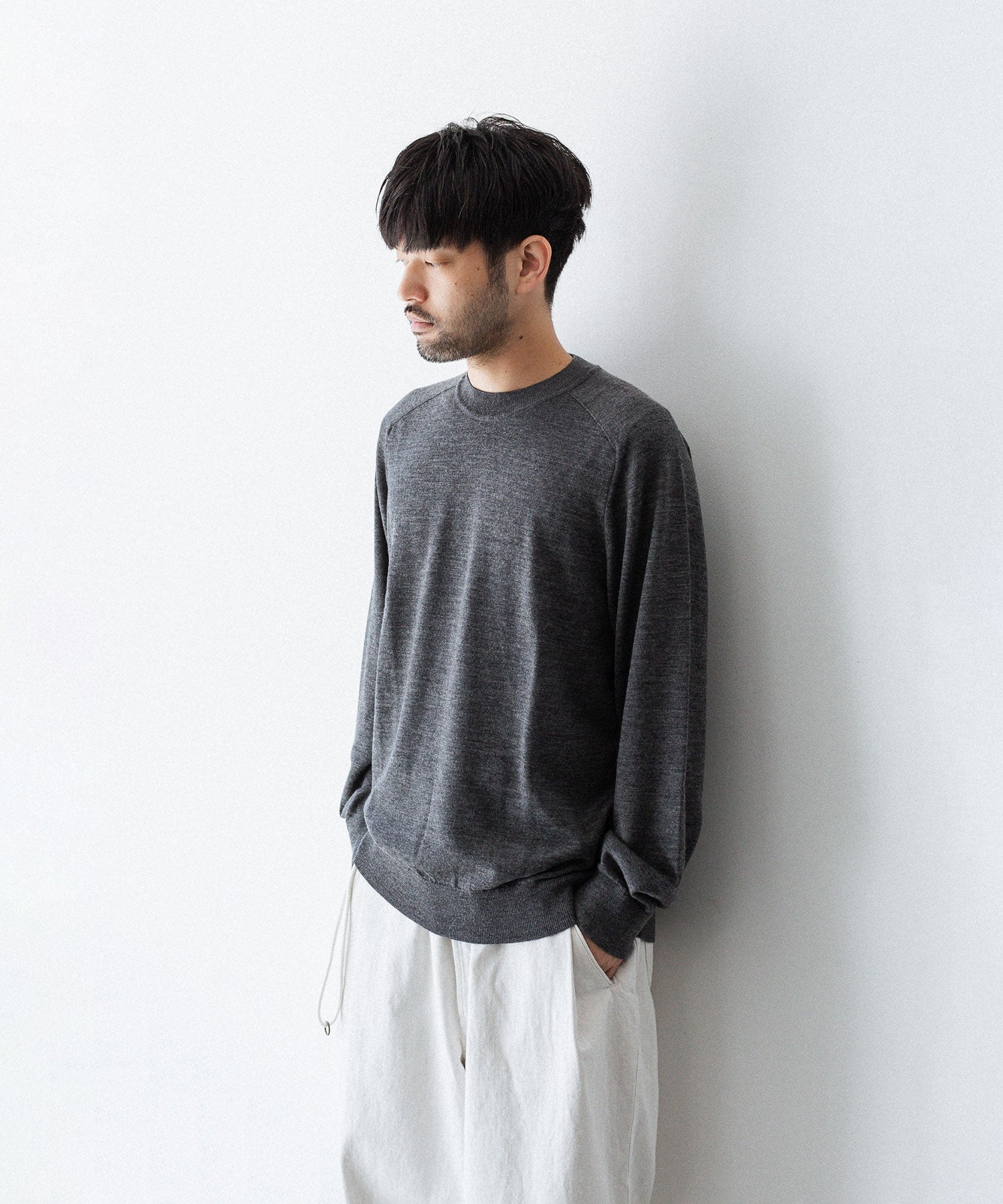 UMEDA ウメダの12GG CREW NECK PULLOVERのGREY 公式通販サイトsession福岡セレクトショップ