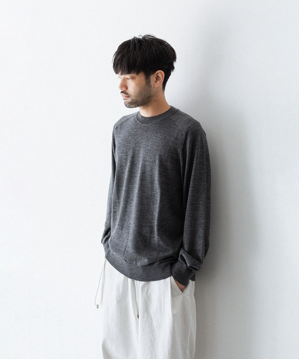 UMEDA ウメダの12GG CREW NECK PULLOVERのGREY 公式通販サイトsession福岡セレクトショップ