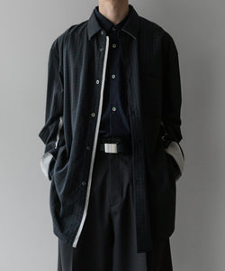 stein(シュタイン)の24SSコレクションOVERSIZED LAYERED SHIRTのGINGHAM(CHARCOAL) 