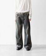 画像をギャラリービューアに読み込む, CODA -コーダのGREY ACID WASH DUAL EXPOSURE BREAK CUT FLARED JEANSのGREY ACID WASH公式通販サイトsession福岡セレクトショップ
