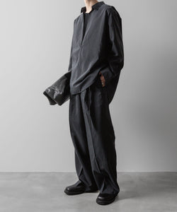 ssstein(シュタイン)の24AWコレクション SILK NYLON EASY WIDE TROUSERS - BLACK 公式通販サイトsession福岡セレクトショップ