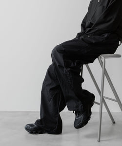 ssstein(シュタイン)の24AWコレクション NYLON TWILL CARGO EASY TROUSERS - BLACK 公式通販サイトsession福岡セレクトショップ