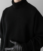 画像をギャラリービューアに読み込む, ssstein(シュタイン)の24AWコレクション EXTRA FINE WOOL WARM KNIT TURTLE NECK LS - BLACK 公式通販サイトsession福岡セレクトショップ
