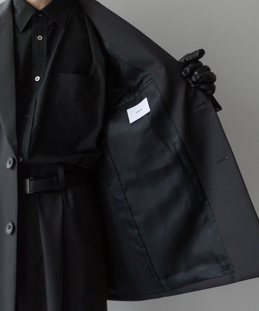 stein(シュタイン)の24SSコレクションOVERSIZED SINGLE BREASTED JACKETのDARK CHARCOAL