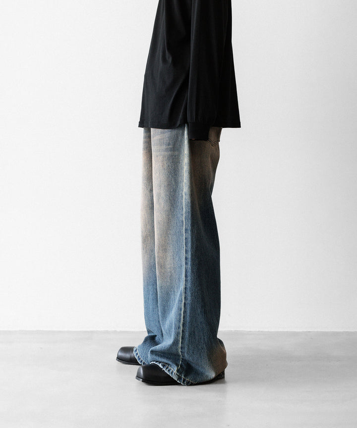 CODA コーダのFADED DIRTY INDIGO WASHED  BREAK CUT WIDE FLARED JEANSのFADED DIRTY INDIGO 公式通販サイトsession福岡セレクトショップ