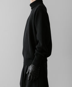 ssstein(シュタイン)の24AWコレクション EXTRA FINE WOOL WARM KNIT TURTLE NECK LS - BLACK 公式通販サイトsession福岡セレクトショップ