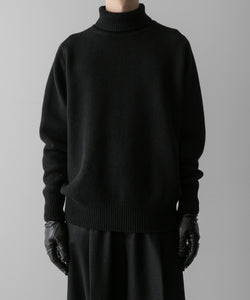 ssstein(シュタイン)の24AWコレクション EXTRA FINE WOOL WARM KNIT TURTLE NECK LS - BLACK 公式通販サイトsession福岡セレクトショップ