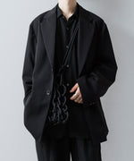 画像をギャラリービューアに読み込む, ssstein(シュタイン)のOVERSIZED SINGLE BREASTED LONG JACKET - BLACKの公式通販サイトsession福岡セレクトショップ
