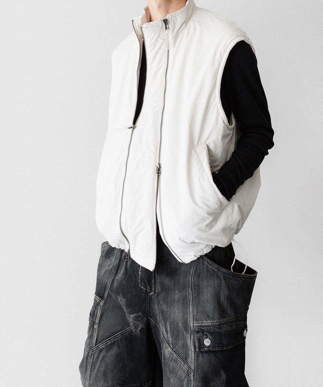 UJOH ウジョーのW ZIP VESTのIVORY公式通販サイトsession福岡セレクトショップ