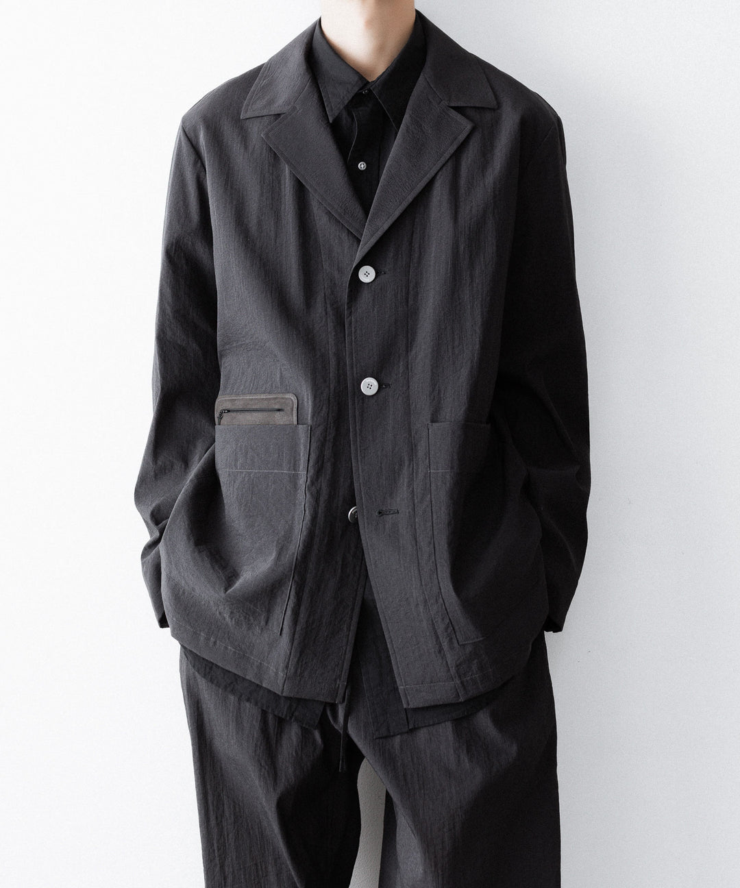 paratrait-パラトレイトのBARK SKIN JACKETのCHARCOAL公式通販サイトsession福岡セレクトショップ