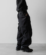 画像をギャラリービューアに読み込む, ssstein(シュタイン)の24AWコレクション NYLON TWILL CARGO EASY TROUSERS - BLACK 公式通販サイトsession福岡セレクトショップ
