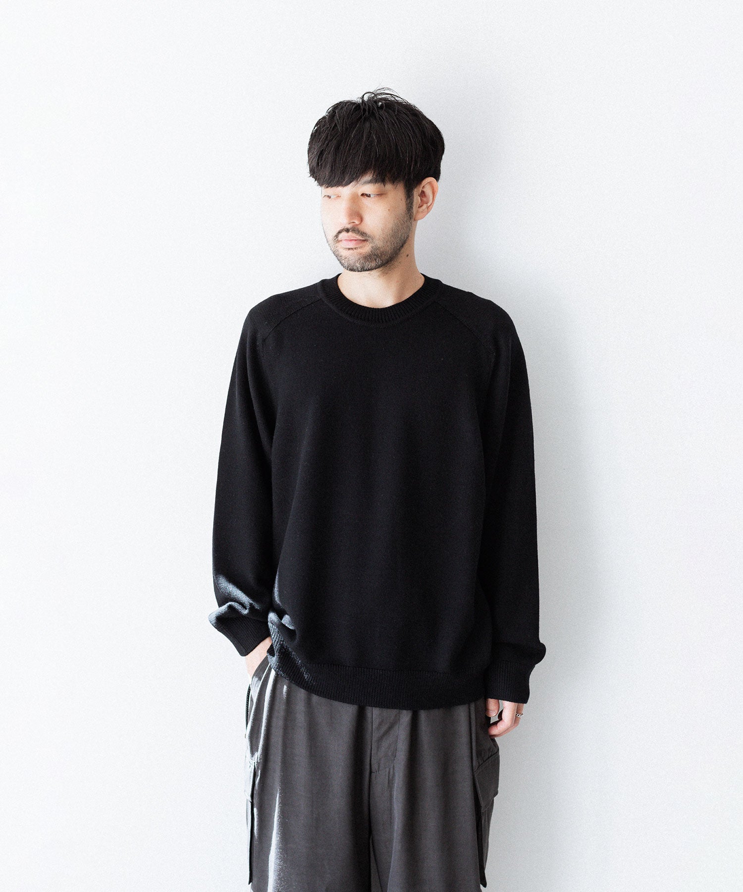 UMEDA ウメダニットの7GG CREW NECK PULLOVER - BLACKの公式通販サイトsession福岡セレクトショップ