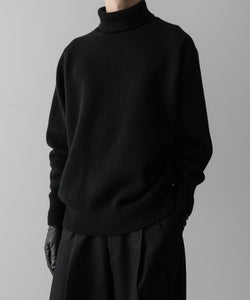 ssstein(シュタイン)の24AWコレクション EXTRA FINE WOOL WARM KNIT TURTLE NECK LS - BLACK 公式通販サイトsession福岡セレクトショップ