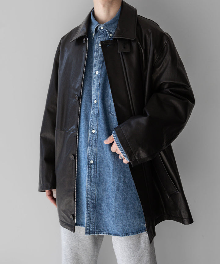 【INTÉRIM インテリム 90’S FIT UK HEAVY USED DENIM BUTTON DOWN SHIRT - U.NAVY sessionセッション福岡セレクトショップ 公式通販サイト