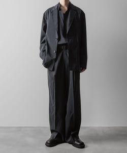 ssstein(シュタイン)の24AWコレクション SILK NYLON SINGLE BREASTED JACKET - BLACK 公式通販サイトsession福岡セレクトショップ