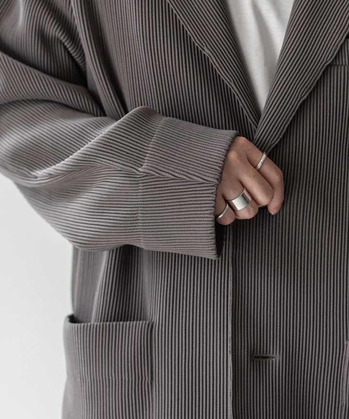 【stein】OVERSIZED GRADATION PLEATS JACKET - D.GREIGE シュタイン 23ss 23aw sessionセッション 福岡セレクトショップ 公式通販サイト