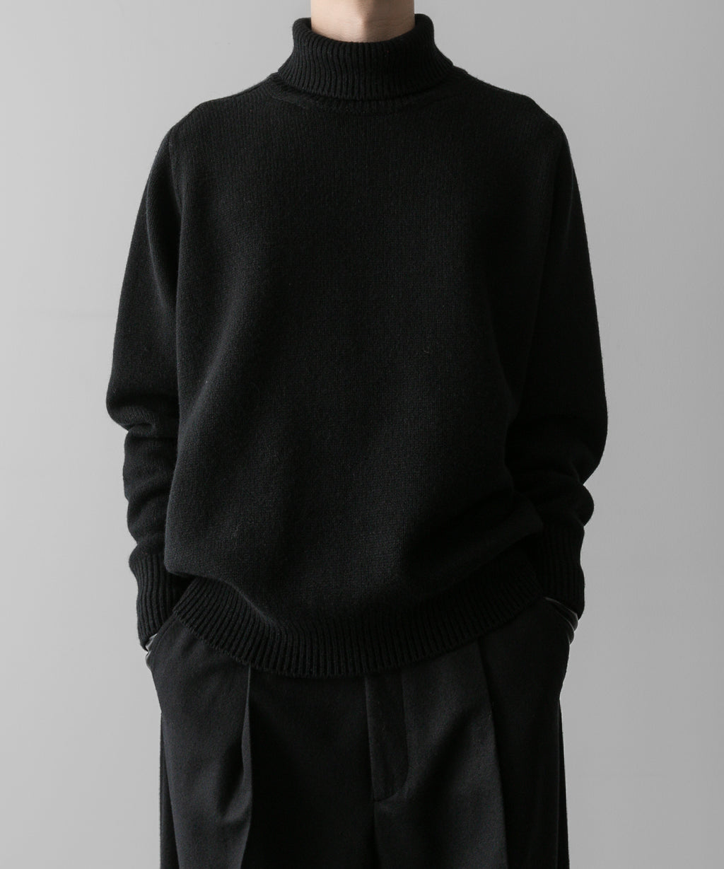 ssstein(シュタイン)の24AWコレクション EXTRA FINE WOOL WARM KNIT TURTLE NECK LS - BLACK 公式通販サイトsession福岡セレクトショップ