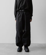 画像をギャラリービューアに読み込む, ssstein(シュタイン)の24AWコレクション NYLON TWILL CARGO EASY TROUSERS - BLACK 公式通販サイトsession福岡セレクトショップ
