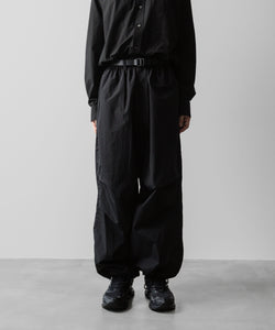 ssstein(シュタイン)の24AWコレクション NYLON TWILL CARGO EASY TROUSERS - BLACK 公式通販サイトsession福岡セレクトショップ