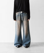 画像をギャラリービューアに読み込む, CODA コーダのFADED DIRTY INDIGO WASHED  BREAK CUT WIDE FLARED JEANSのFADED DIRTY INDIGO 公式通販サイトsession福岡セレクトショップ

