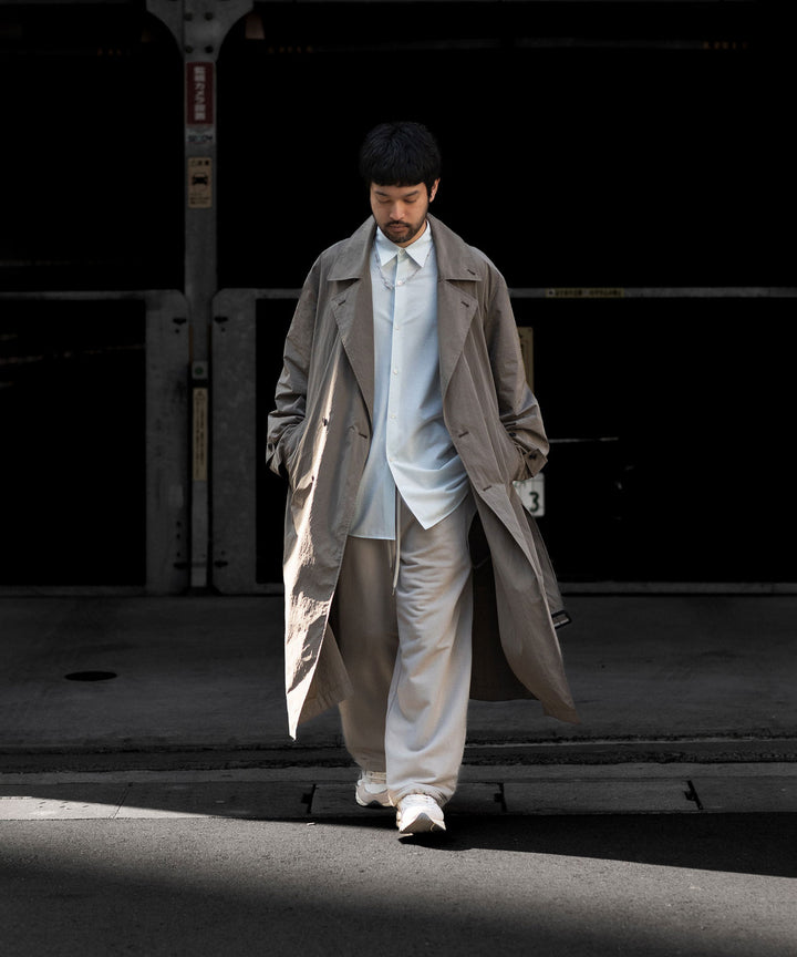 ssstein(シュタイン)のWINDPROOF NYLON DOUBLE BREASTED COAT - TAUPE 公式通販サイトsession福岡セレクトショップ