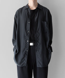 【stein】ssstein シュタインのOVERSIZED CUPRO LS SHIRTのBLACK 公式通販サイトsession福岡セレクトショップ