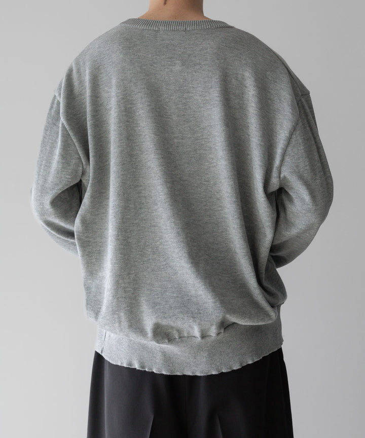 【INTÉRIM】インテリムの服 SEA ISLAND CREW KNIT - GRAY公式通販サイトsession福岡セレクトショップ