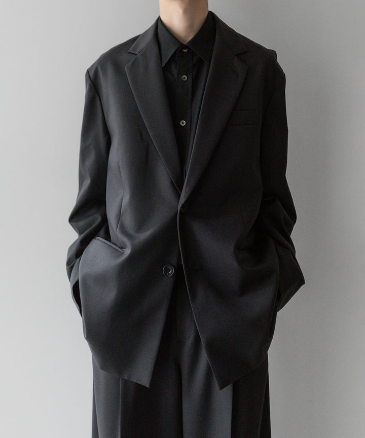 stein(シュタイン)の24SSコレクションOVERSIZED SINGLE BREASTED JACKETのDARK CHARCOAL